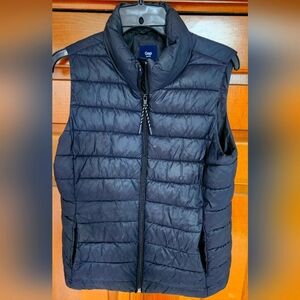 GAP Womens Black Quilted Vest Lightweight Sleeveless